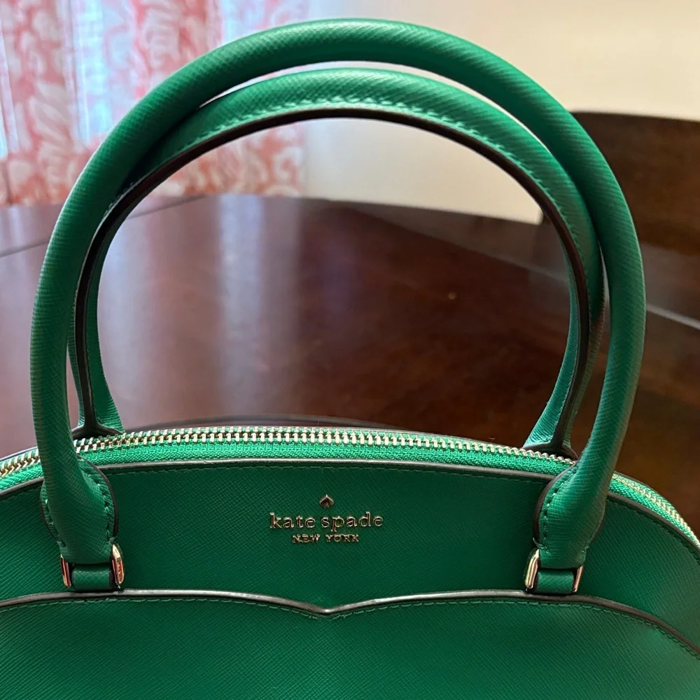 Kate Spade Emerald Green Satchel - Picture 2 of 6